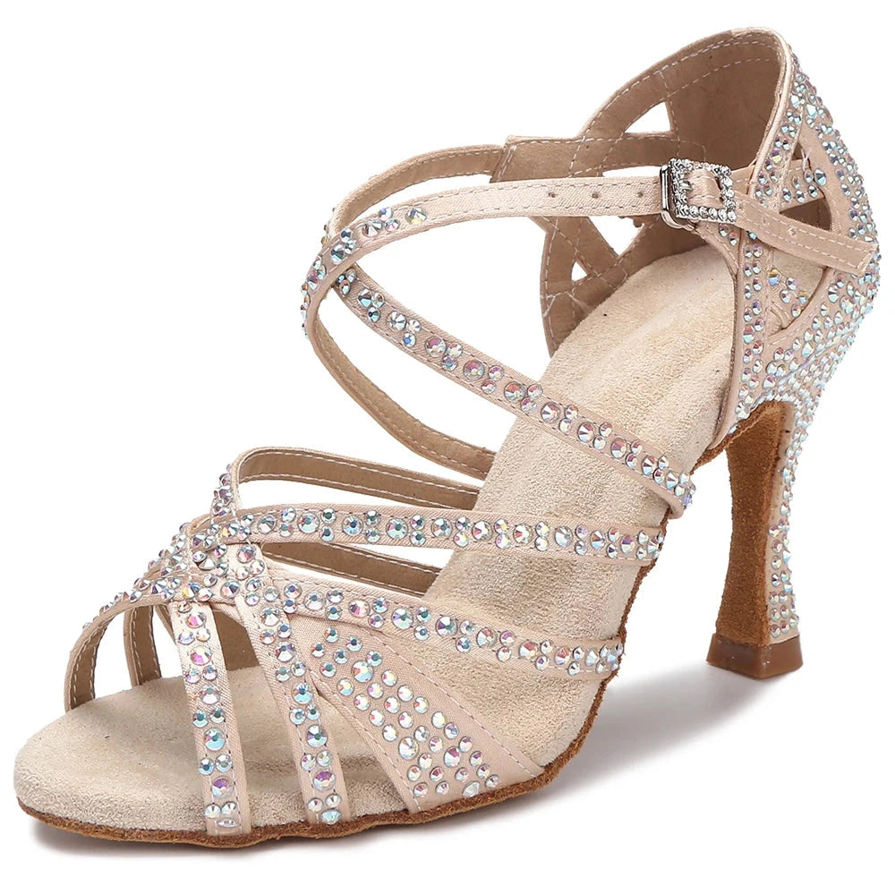 BRILLO - Chaussures de danse latine en strass